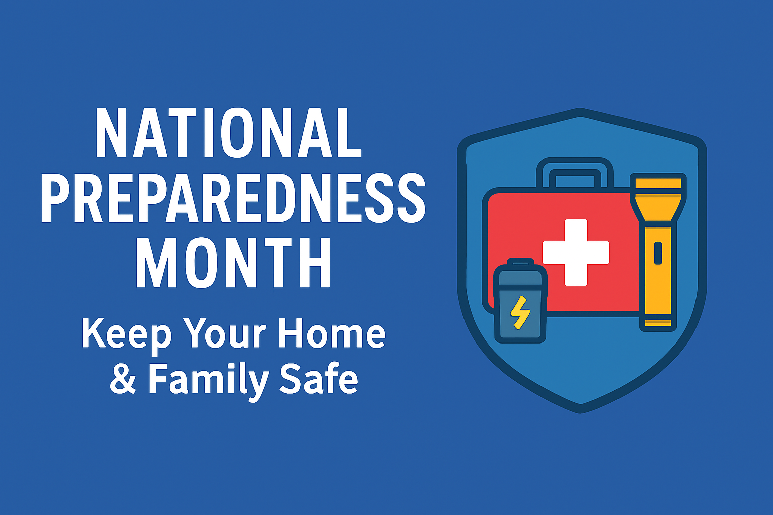 Emergency preparedness kit in Lansing home